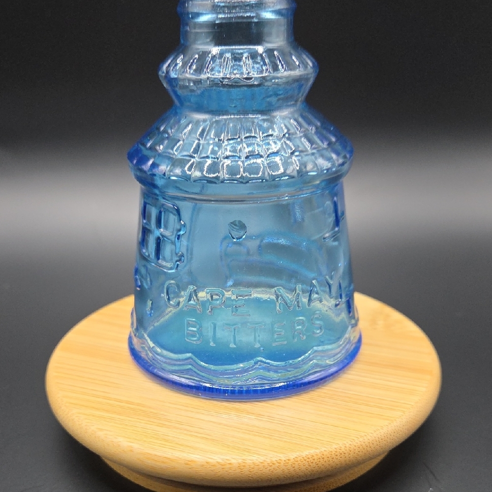 Wheaton Cape May Bitters Blue Glass Bottle